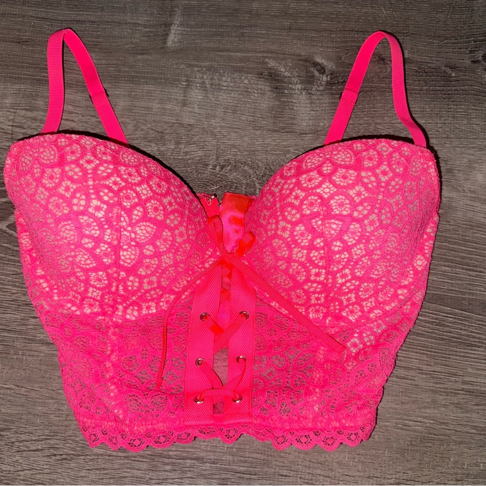 Victoria's Secret Pink Lace Bra with Molded Cups